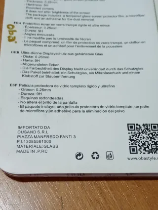 PELLICOLA VETRO TEMPERATO SMARTPHONE HUAWEI MATE 7