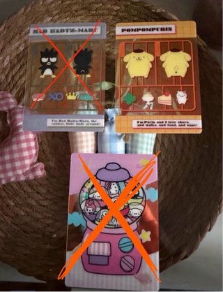 Cartas Hello Kitty y Amigos Repetidas