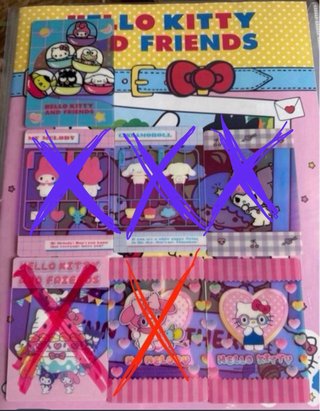 Cartas Hello Kitty y Amigos Repetidas