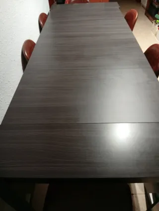 Mesa extensible madera gris