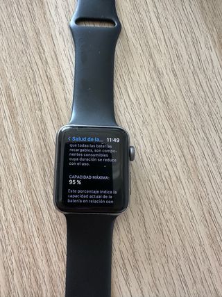 Apple Watch Series 3 Negro/Plata 42mm