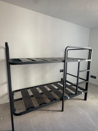 Oferta Litera Individual Gris 90x190 NUEVAS!