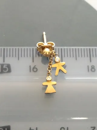 Pendientes oro niña/chica nuevos