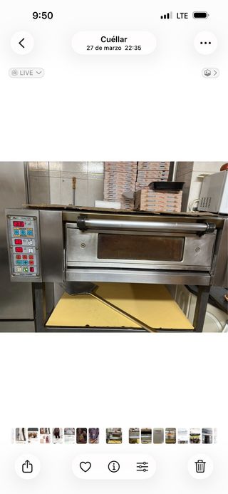 horno de pizza y amasadora