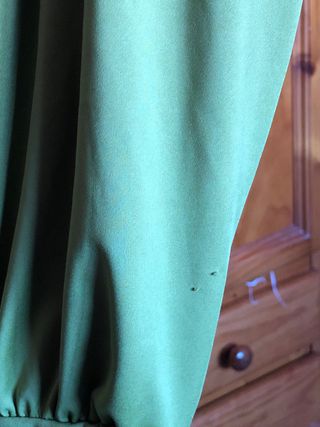 Vestido verde drapeado