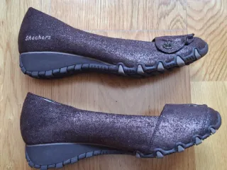Zapatos Skechers Mujer Talla 37 Marrón brillantina