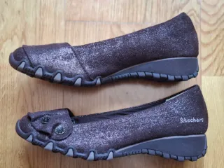 Zapatos Skechers Mujer Talla 37 Marrón brillantina
