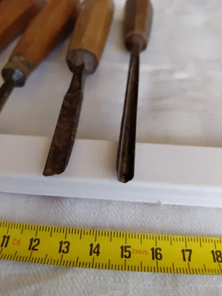 Set de 5 formones para tallar madera