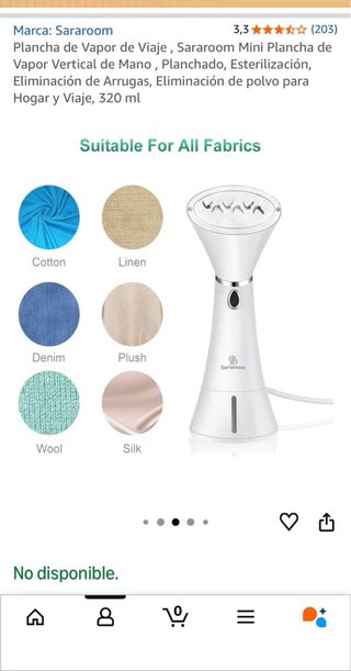 Plancha de vapor vertical Saroom