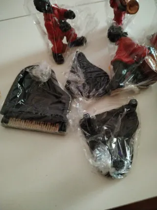 Figuras Jazz Negritos Orquesta de porcelana