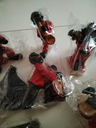 Figuras Jazz Negritos Orquesta de porcelana