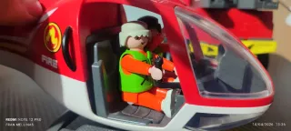 Camión y helicóptero de bomberos Playmobil