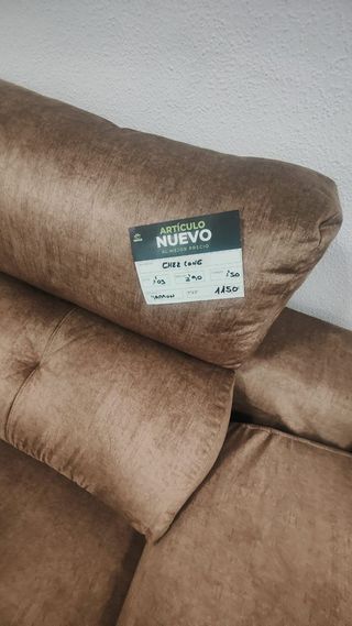 Sofá Rinconera Beige/Marrón Tela