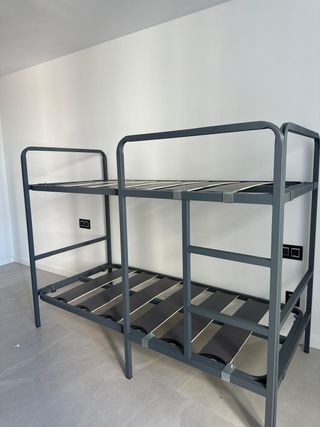 Oferta Litera Individual Gris 90x190 NUEVAS!