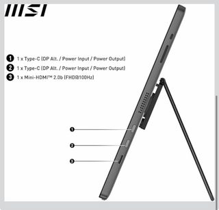 Monitor Portátil MSI Pro MP161 E2U 15.6 FHD