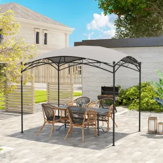 Cenador Jardín Techo Resistente Cúpula