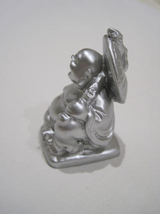 Statuetta Buddha Argento