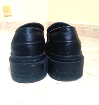 Zapatos negros charol plataforma