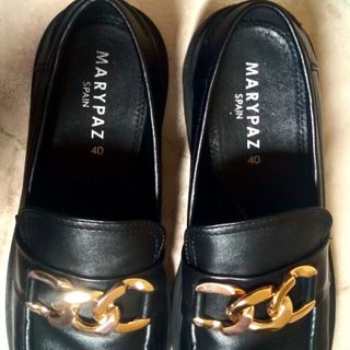Zapatos negros charol plataforma