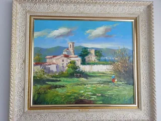 Oleo Miralles con marco 0,74 x 0,65