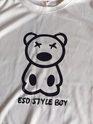 Camiseta blanca con oso ESD STYLE BOY