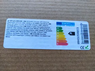 Panel LED 18W Blanco Frío