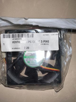 Pack 3 Ventiladores PC 80mm CoolBox (Nuevos)