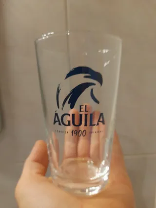 6 Vasos El Águila Cerveza 1900