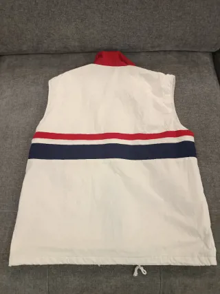 Chaleco Vintage Hombre Rojo y Blanco nuevo