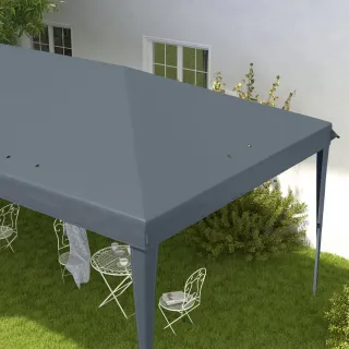 Carpa Gazebo Plegable 6x3m Gris