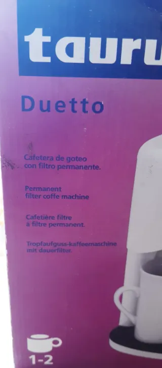 Cafetera Taurus Duetto para 2 tazas