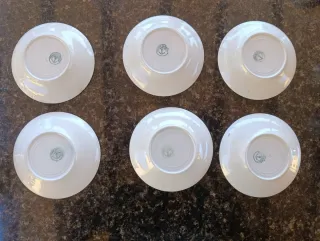 6 Tazas Café y platos La Cartuja Pickman porcelana