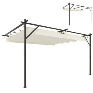 Pérgola de Jardín 4x3m Retráctil