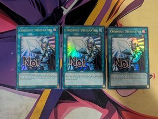 Set 3x Crossout Designator Yu-Gi-Oh! TCG