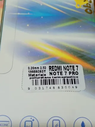 PELLICOLA VETRO TEMPERATO PER SMARTPHONE REDMI