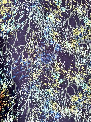 Falda midi estampada verde