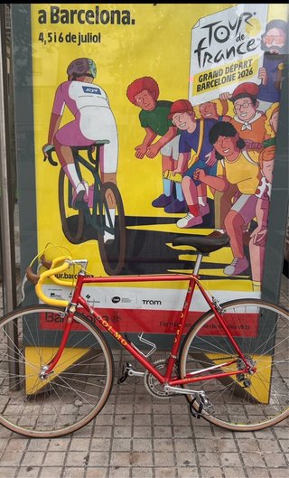 Bicicleta de Carrera Olmo Roja. Grupo Campagnolo.