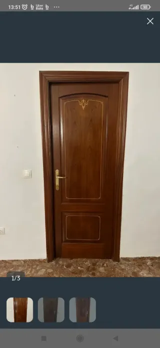 Puerta madera interior 72.5 cm