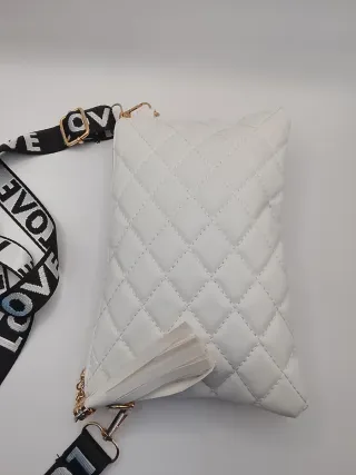 Bolso blanco bandolera LOVE