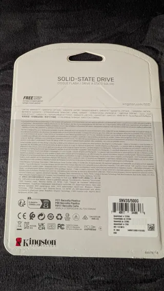 Disco SSD Kingston NV3 M.2 500GB PCIe 4.0 NUEVO