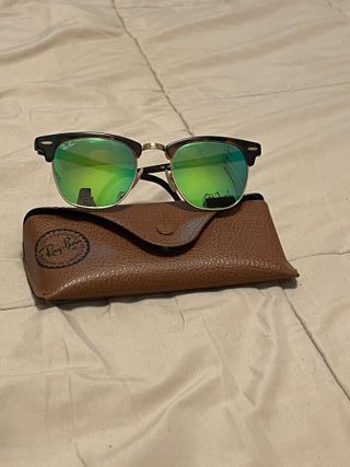 Gafas de Sol Ray-Ban Clubmaster Negras Doradas