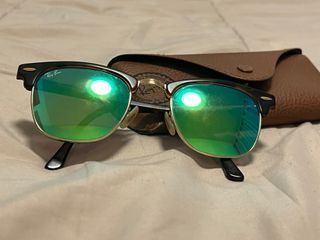 Gafas de Sol Ray-Ban Clubmaster Negras Doradas
