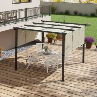 Cenador 3x3m con Techo Deslizante
