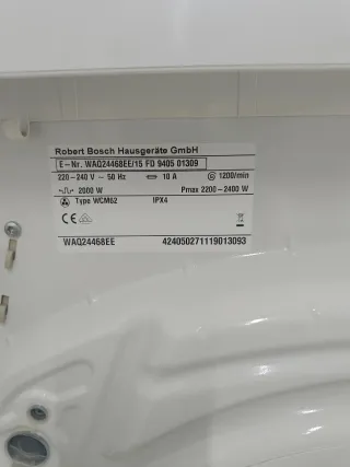 Lavadora Bosch Avantixx 8 carga 8kg
