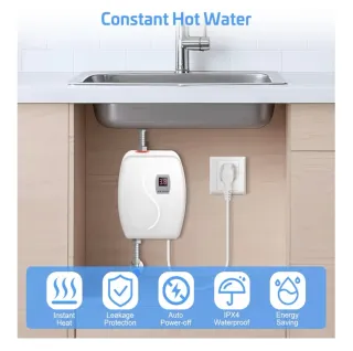 Calentador Agua Eléctrico Instantáneo Mini