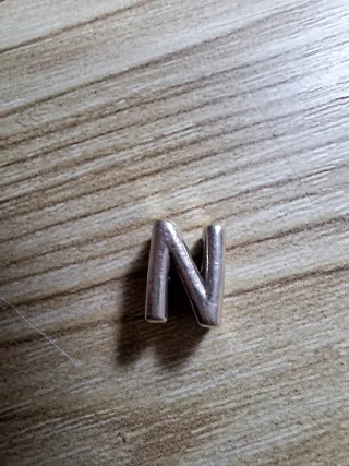 Dije Letra N Plata