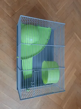 Jaula Hámster Accesorios Verde