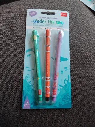 Set 3 Penne Gel Cancellabili Under the Sea