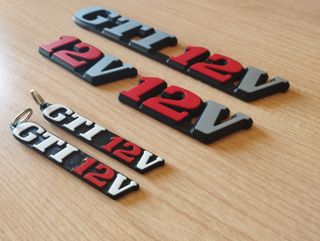 PACK RENAULT 21 GTI 12V EMBLEMAS TRAS- Y LATS.