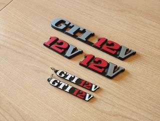 PACK RENAULT 21 GTI 12V EMBLEMAS TRAS- Y LATS.